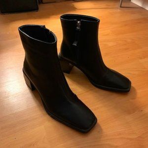 Floriana Square-Toe Ankle Boots